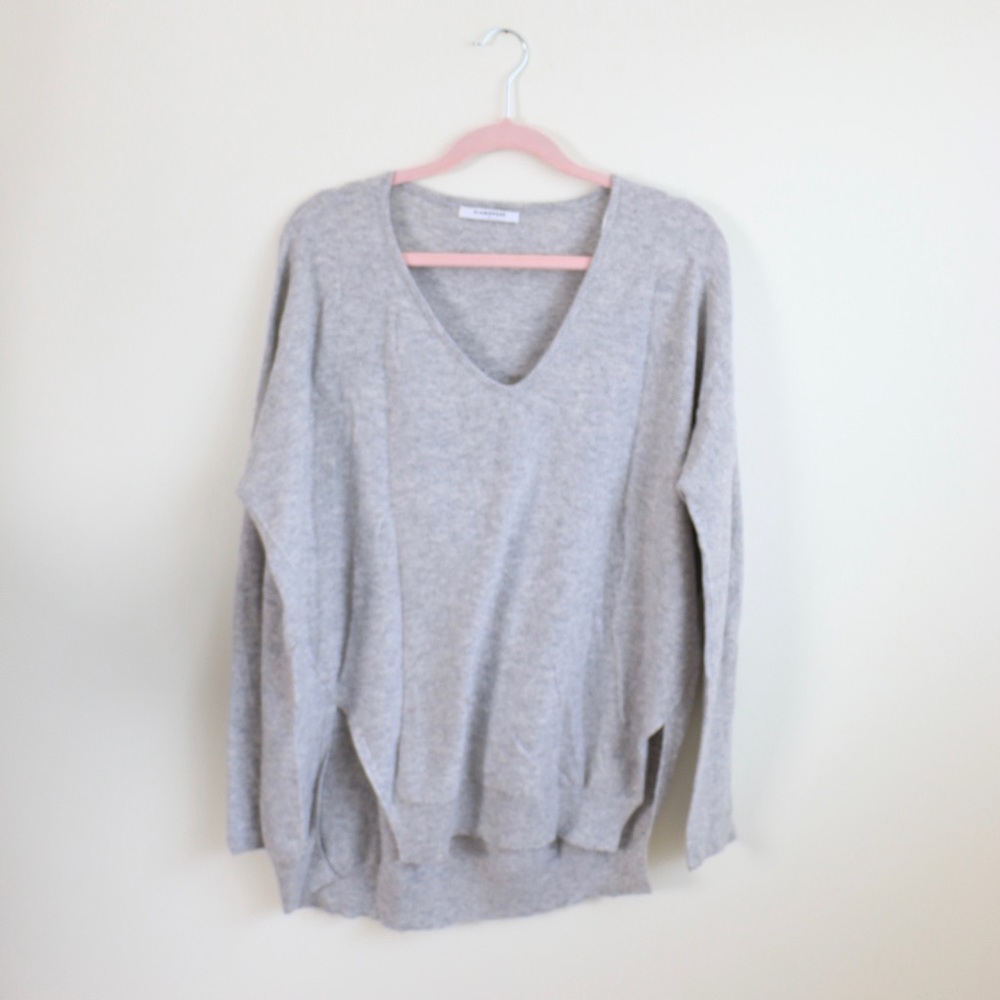 High Low V-Neck Sweater